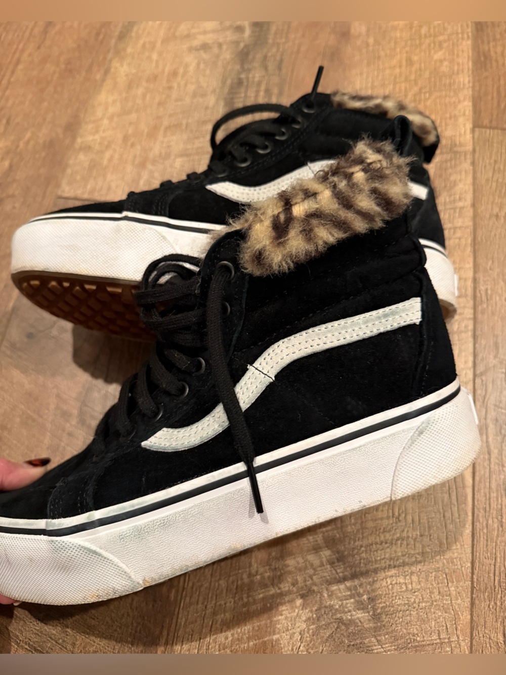 Vans Sk8-Hi Platform MTE High Top, Chetta Faux Fur Scotch guard.